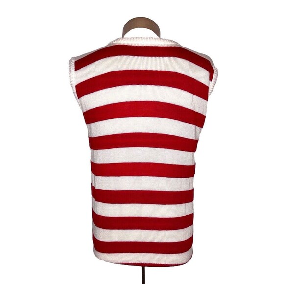 Vintage 80’s Striped Sweater Vest - Picture 2 of 5
